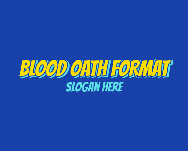 BLOOD OATH FORMAT
