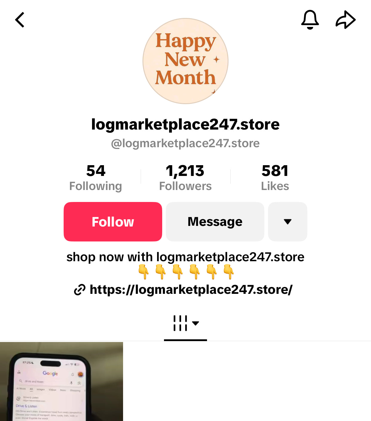 NIGERIA TIKTOK ACCOUNT WITH 1,2k FOLLOWERS