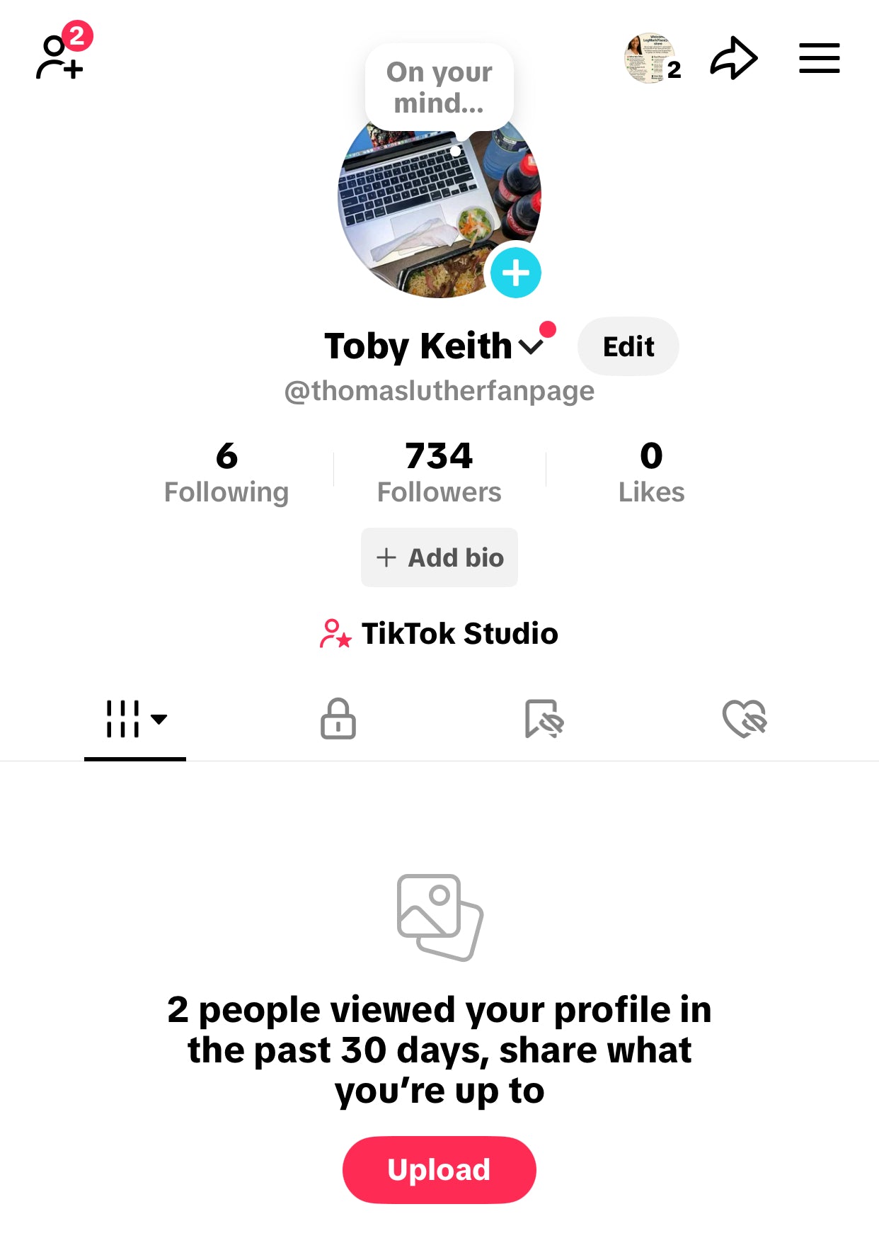 NIGERIA TikTok ACCOUNT WITH 700 FOLLOWERS